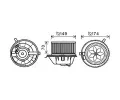 Vnitn ventiltor AVA QUALITY COOLING ‐ AVA VN8342