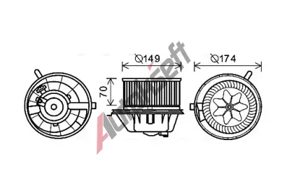 AVA QUALITY COOLING Vnitn ventiltor AVA VN8342, VN8342