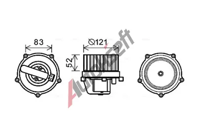 AVA QUALITY COOLING Vnitn ventiltor AVA VN8345, VN8345