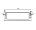 Chladi vzduchu intercooler AVA QUALITY COOLING ‐ AVA VNA4313