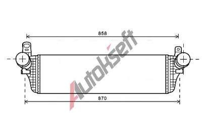 AVA QUALITY COOLING Chladi vzduchu intercooler AVA VNA4313, VNA4313
