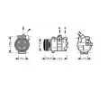 Kompresor klimatizace AVA QUALITY COOLING ‐ AVA VNAK220