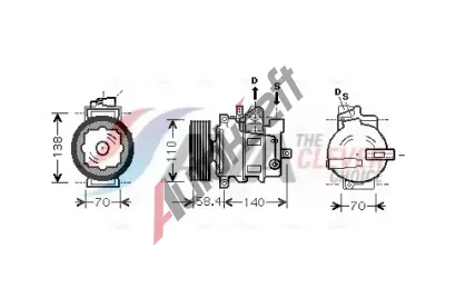 AVA QUALITY COOLING Kompresor klimatizace ** CLEVER FIT ** AVA VNAK265, VNAK265