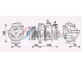 Kompresor klimatizace&nbsp;AVA QUALITY COOLING&nbsp;&dash;&nbsp;AVA VNAK401