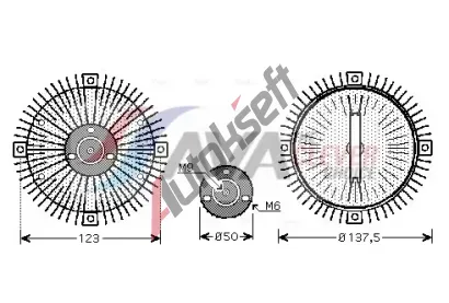 AVA QUALITY COOLING Spojka větráku chladiče AVA VNC273, VNC273 AVA QUALITY COOLING Spojka větráku chladiče AVA VNC273, VNC273
