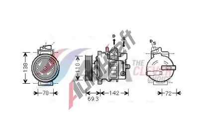 AVA Clever Choice Kompresor klimatizace AVA VNK318, VNK318 AVA Clever Choice Kompresor klimatizace AVA VNK318, VNK318