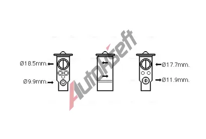 AVA QUALITY COOLING Expanzn ventil klimatizace AVA VO1171, VO1171