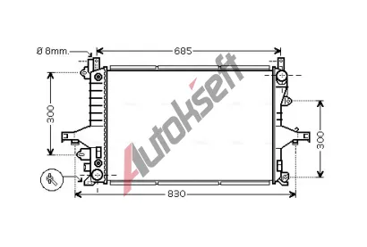 AVA QUALITY COOLING Chladič vody AVA VO2117, VO2117 AVA QUALITY COOLING Chladič vody AVA VO2117, VO2117