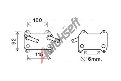 AVA QUALITY COOLING Chladi oleje AVA VO3155, VO3155