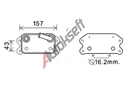 AVA QUALITY COOLING Chladi oleje AVA VO3169, VO3169