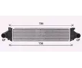 Chladi vzduchu intercooler AVA QUALITY COOLING ‐ AVA VO4297