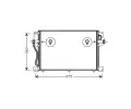 Kondenztor klimatizace AVA QUALITY COOLING ‐ AVA VO5077