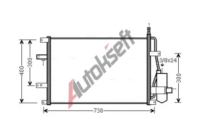 AVA QUALITY COOLING Kondenztor klimatizace AVA VO5107D, VO5107D