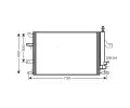 Kondenztor klimatizace AVA QUALITY COOLING ‐ AVA VO5138D