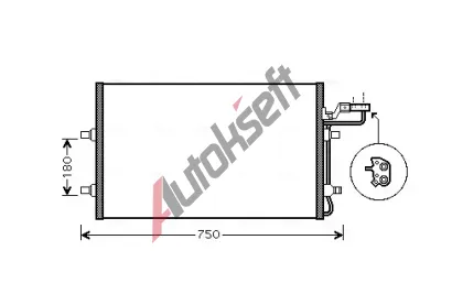 AVA QUALITY COOLING Kondenztor klimatizace AVA VO5149, VO5149
