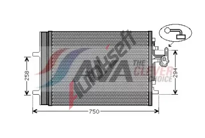 AVA QUALITY COOLING Kondenztor klimatizace ** CLEVER FIT ** AVA VO5161D, VO5161D
