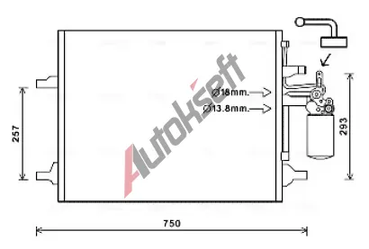 AVA QUALITY COOLING Kondenztor klimatizace AVA VO5166D, VO5166D
