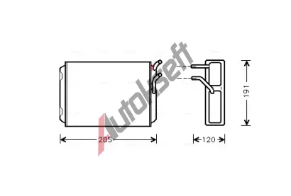 AVA QUALITY COOLING Výměník tepla vnitřního vytápění AVA VO6096, VO6096 AVA QUALITY COOLING Výměník tepla vnitřního vytápění AVA VO6096, VO6096