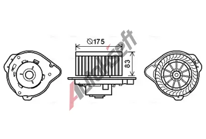AVA QUALITY COOLING Vnitn ventiltor AVA VO8174, VO8174