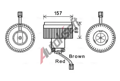 AVA QUALITY COOLING Vnitn ventiltor AVA VO8177, VO8177