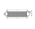 Chladi vzduchu intercooler AVA QUALITY COOLING ‐ AVA VOA4134