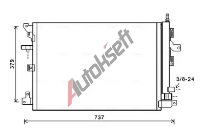 AVA QUALITY COOLING Kondenztor klimatizace AVA VOA5152D, VOA5152D