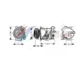Kompresor klimatizace AVA QUALITY COOLING ‐ AVA VOAK144