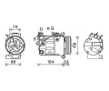 Kompresor klimatizace AVA QUALITY COOLING ‐ AVA VOAK183