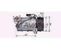 AVA QUALITY COOLING Kompresor klimatizace ** CLEVER FIT ** AVA VOAK303, VOAK303