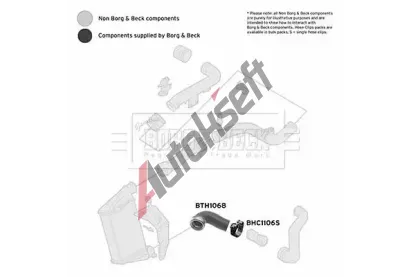 BORG & BECK Hadice plnicho vzduchu BB BTH1068, BTH1068