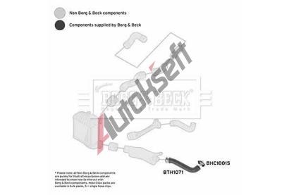 BORG & BECK Hadice plnicho vzduchu BB BTH1071, BTH1071