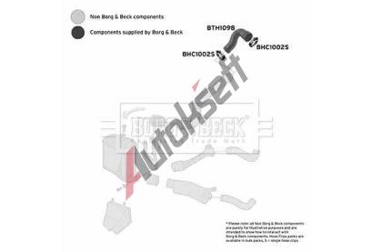BORG & BECK Hadice plnicho vzduchu BB BTH1098, BTH1098
