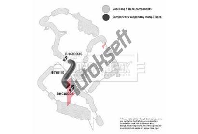 BORG & BECK Hadice plnicho vzduchu BB BTH1110, BTH1110
