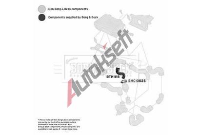 BORG & BECK Hadice plnicho vzduchu BB BTH1118, BTH1118