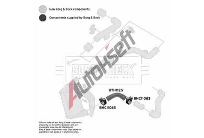 BORG & BECK Hadice plnicho vzduchu BB BTH1125, BTH1125