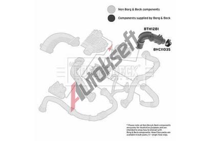 BORG & BECK Hadice plnicho vzduchu BB BTH1281, BTH1281
