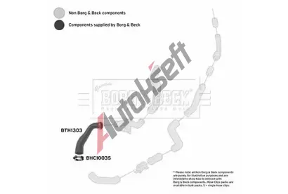 BORG & BECK Hadice plnicho vzduchu BB BTH1303, BTH1303