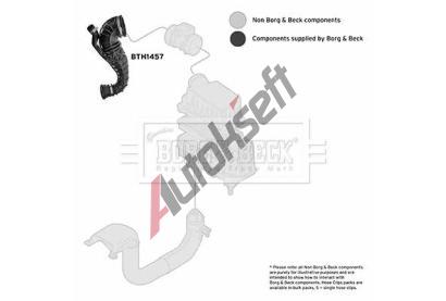 BORG & BECK Sac hadice vzduchovho filtru BB BTH1457, BTH1457