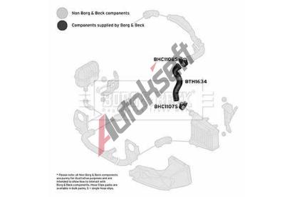 BORG & BECK Hadice plnicího vzduchu BB BTH1634, BTH1634 BORG & BECK Hadice plnicího vzduchu BB BTH1634, BTH1634