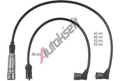 BERU Sada kabel pro zapalovn BE ZEF432, ZEF432