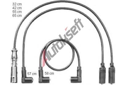 BERU Sada kabel pro zapalovn BE 0300891180, BE ZEF1180