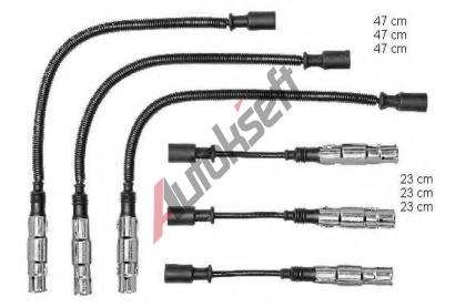 BERU Sada kabel pro zapalovn BE 0300891479, BE ZEF1479