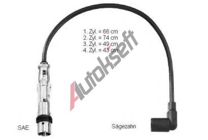 BERU Sada kabel pro zapalovn BE 0300891572, BE ZEF1572