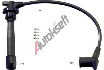 BERU Sada kabel pro zapalovn BE ZEF1640, ZEF1640