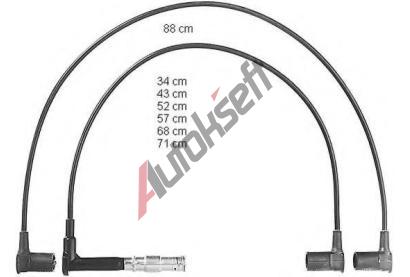 BERU Sada kabel pro zapalovn BE 0300890597, BE ZEF597
