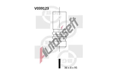 BGA Sací ventil BGA V039123, V039123 BGA Sací ventil BGA V039123, V039123