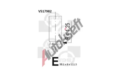 BGA Sací ventil BGA V517982, V517982 BGA Sací ventil BGA V517982, V517982