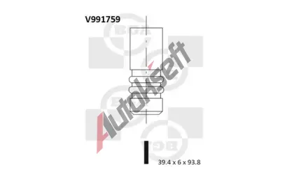 BGA Sac� ventil BGA V991759, V991759