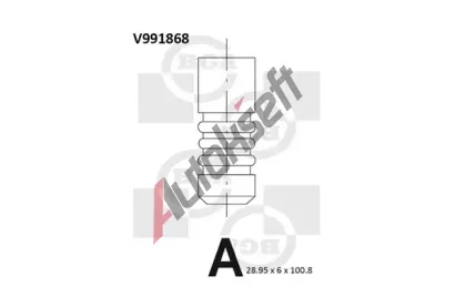 BGA Výfukový ventil BGA V991868, V991868 BGA Výfukový ventil BGA V991868, V991868