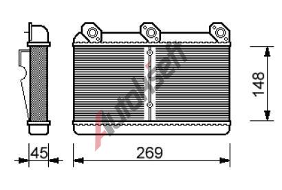 BEHR THERMOT-TRONIK chladi� topen� rozm�r 150-270-48mm - BEHR 14.14.590, 150-270-48mm